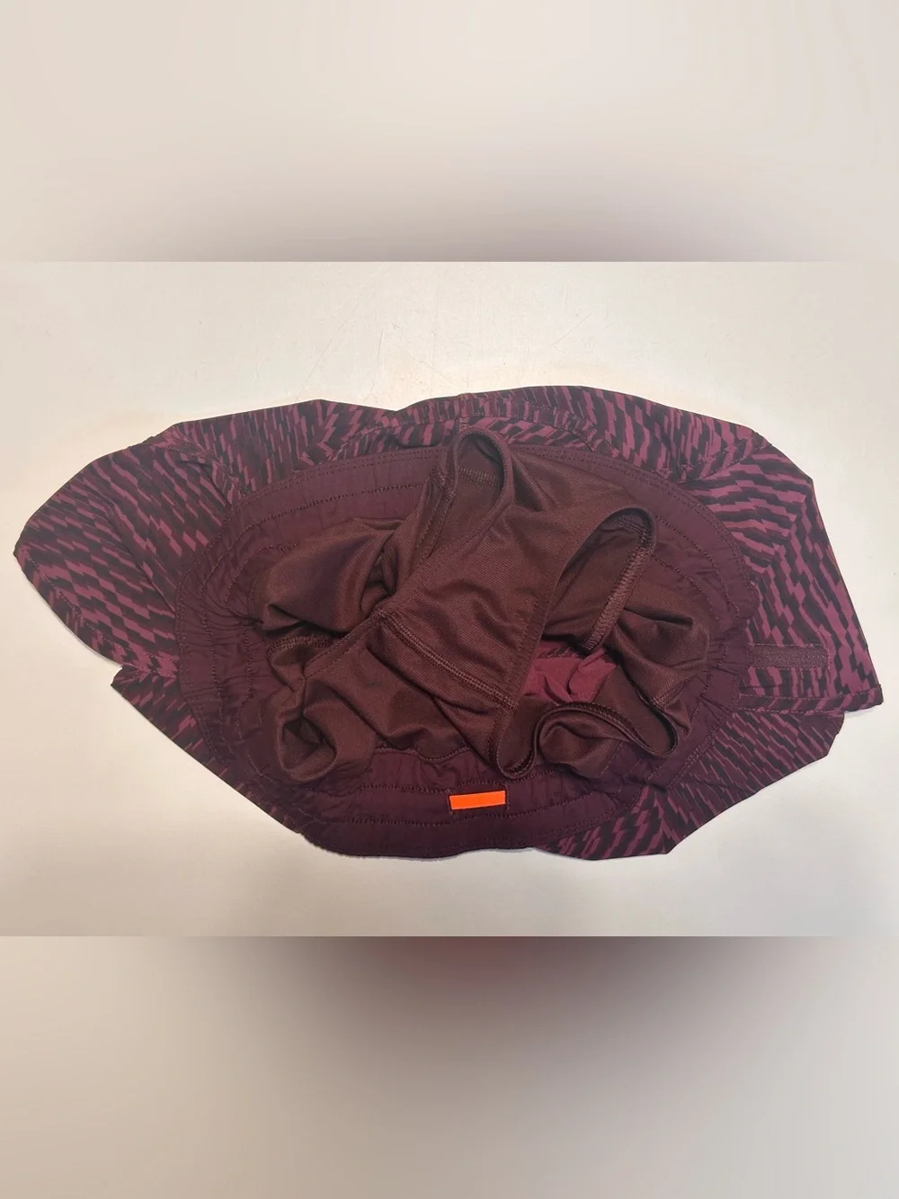 Retro Lululemon Tracker Short III 4” Shifted Horizon Red Grape Black Sz 6